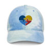 autism dad tye die cap